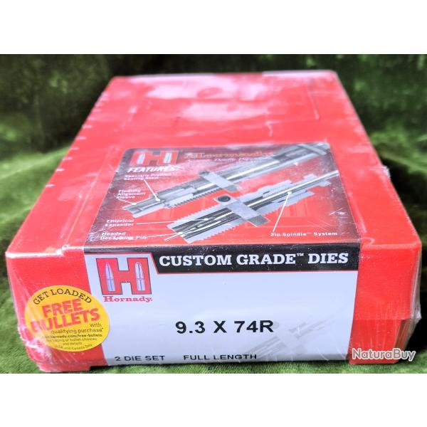 Jeu d'outils de rechargement neuf sous blister calibre 9,3 X 74 R HORNADY