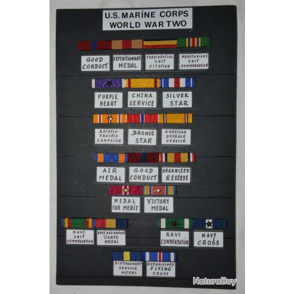 MEDAILLES AMERICAINES US ARMY POST WAR-27 RAPPELS DECORATIONS-COREE-VIETNAM