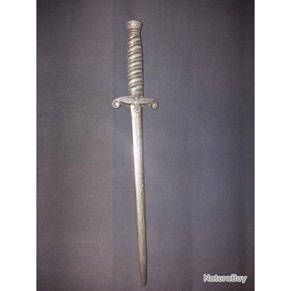 coupe papier ancien fa�on dague world war objet de bureau ouverture de courrier