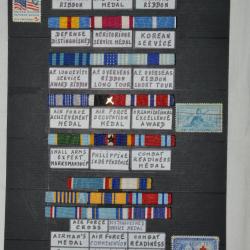 MEDAILLES AMERICAINES US AIR FORCE POST WAR-25 RAPPELS DECORATIONS-COREE-VIETNAM - USAAF