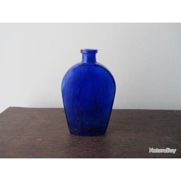 Flacon vide bleu cobalt Bourjois 1930