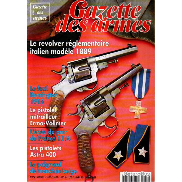 gazette des armes 254 poignard de tranch�e belge, revolvers italiens 1889, remington 1915,
