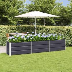 Jardini&egrave;re Anthracite 240 x 40 x 45 cm Acier