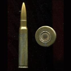 7.7 x 58 SR Japon M.89-92 - &eacute;tui laiton 58 mm semi-bourrelet - balle cuivre joint rouge