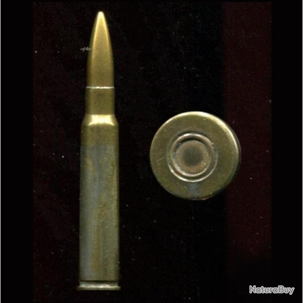 7.7 x 58 SR Japon M.89-92 - �tui laiton 58 mm semi-bourrelet - balle cuivre joint rouge