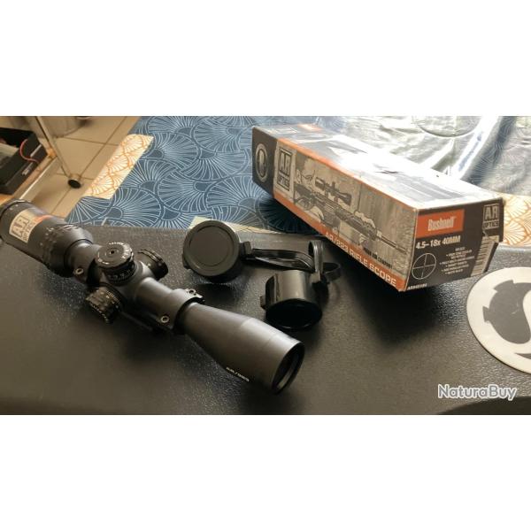 LUNETTE DE TIR BUSHNELL AR OPTICS 4,5-18X40 - RET DZ 223 + montage rail Picatinny NIKON