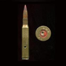.30-06 US - cartouche militaire tra&ccedil;ante USA 1943 -  balle cuivre pointe rouge