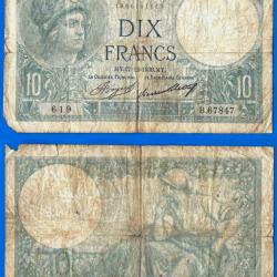 France 10 Francs 1936 Minerve Billet Franc Frcs Frs Frs