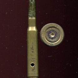 .30-06 France - &agrave; blanc balle papier vert - &eacute;tui laiton -  Cartoucherie de Toulouse 1949