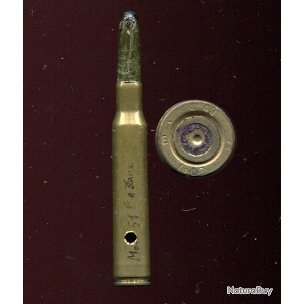 .30-06 France - � blanc balle papier vert - �tui laiton -  Cartoucherie de Toulouse 1949