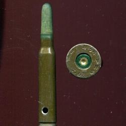 .30-06 France - &agrave; blanc balle papier vert - &eacute;tui acier laqu&eacute; - Cartoucherie de Toulouse 1954