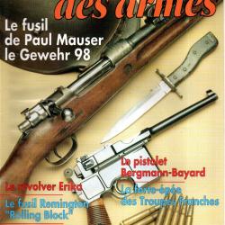 gazette des armes 250, mauser gew 1898, canon de marine 1780 r&eacute;plique, pistolet &eacute;rika, fm chauchat 2