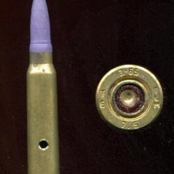 7.5 x 54 MAS &agrave; blanc Mle 1936 pour Mitrailleuse MAC 31 - balle bois violet - voir photo de la boite