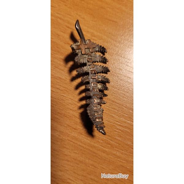 Broche insigne foug�re 1�re guerre mondiale 1914 1918