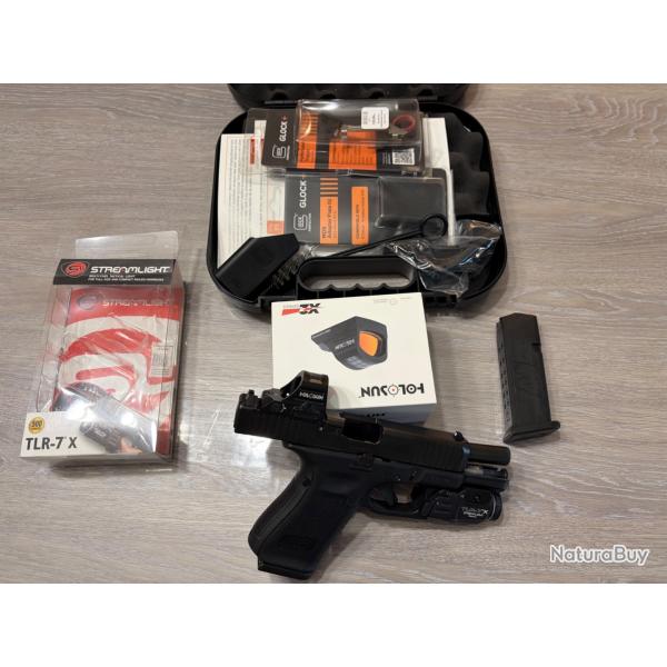 Glock 19 GEN 5 MOS - Performance Trigger - Holosun 507 C - STREAMLIGHT TLR7-X - Holster TREX ARMS
