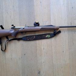 Carabine A bolt 3+ 30.06 avec point rouge Bushnell trs 25