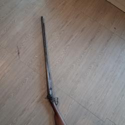 Fusil a poudre noire double detente 1850 PVR freres saint etienne categorie D