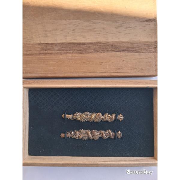 Ensemble de menukis , Theme Dragons , Authentiques ,ere Meiji