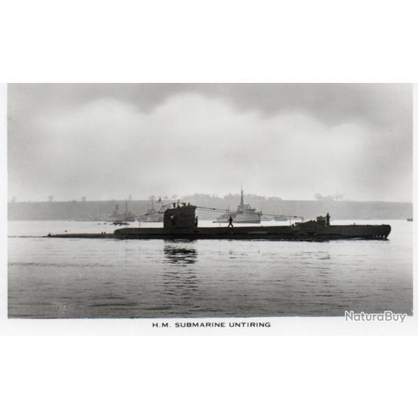 Carte postale sous-marin H.M. Submarine Untiring -N�7826