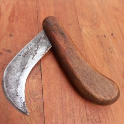 Ancienne Grosses Serpette GENTIA Manche en Bois