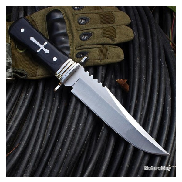 Poignard De chasse SURVIE 28CM Type Rambo  Etui Ceinture 3 FR47jj3N