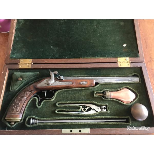 Pistolet � poudre Ardesa dans son coffret