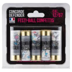 Cartouches confettis Concorde Defender CF - Cal. 12/67
