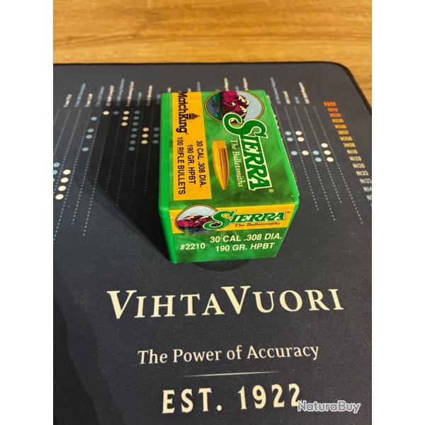 Ogive 308 sierra 190g