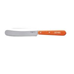 Opinel Couteau petit d&eacute;jeuner manche bois de h&ecirc;tre Orange