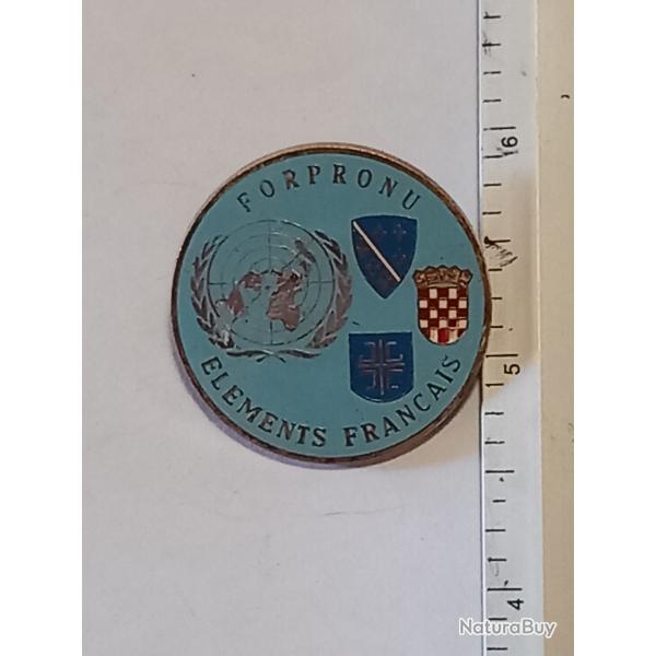 Insigne des �l�ments fran�ais de la FORPRONU (force de protection des Nations-Unies) - Yougoslavie