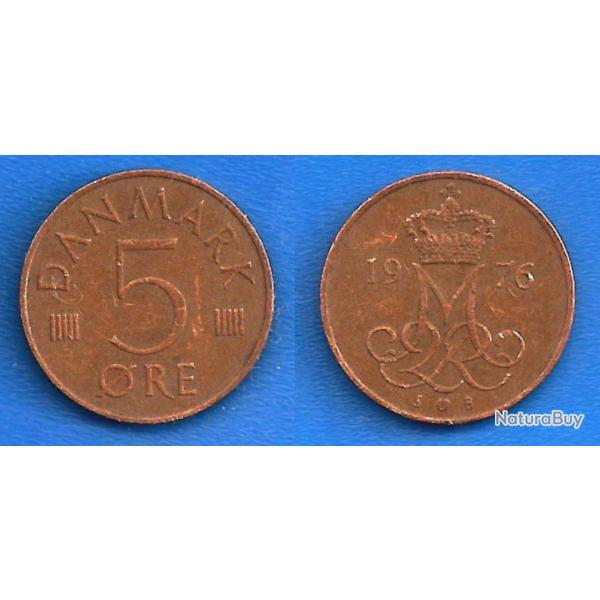 Danemark 5 Ore 1976 Piece Denmark