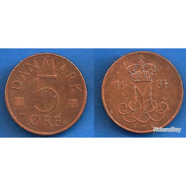 Danemark 5 Ore 1981 Piece Denmark