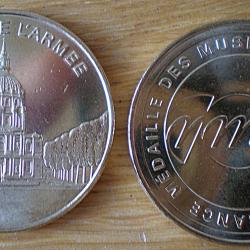 Medaille Mus&eacute;e de l'Arm&eacute;e Les Invalides Napoleon Medaille des Mus&eacute;es et Chateaux de France