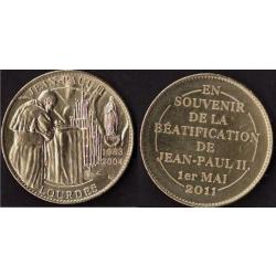 Medaille Lourdes Beatification de Jean Paul 2 II 1 er Mai 2011