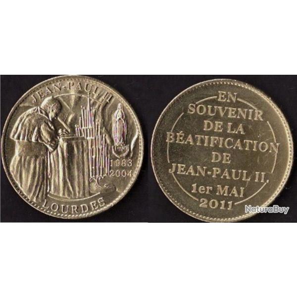 Medaille Lourdes Beatification de Jean Paul 2 II 1 er Mai 2011