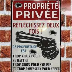 Plaque M&eacute;tallique Alu PROTECTION