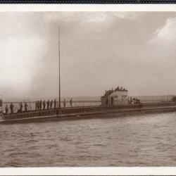 Carte Postale Ancienne Marine de Guerre Le Sous-Marin Marsouin -N&deg;7840