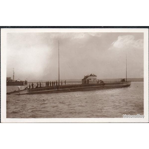 Carte Postale Ancienne Marine de Guerre Le Sous-Marin Marsouin -N�7840