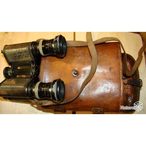 Jumelles nominatives officier poilu 1914