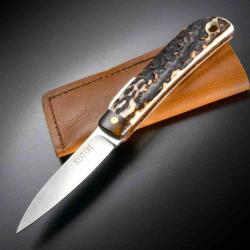 Couteau Kotoh Knives Lame Acier D2 Manche Bois de Cerf Slipjoint Made Japan KOT422514
