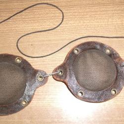 Lunettes protection tranch&eacute;e poilu ww1