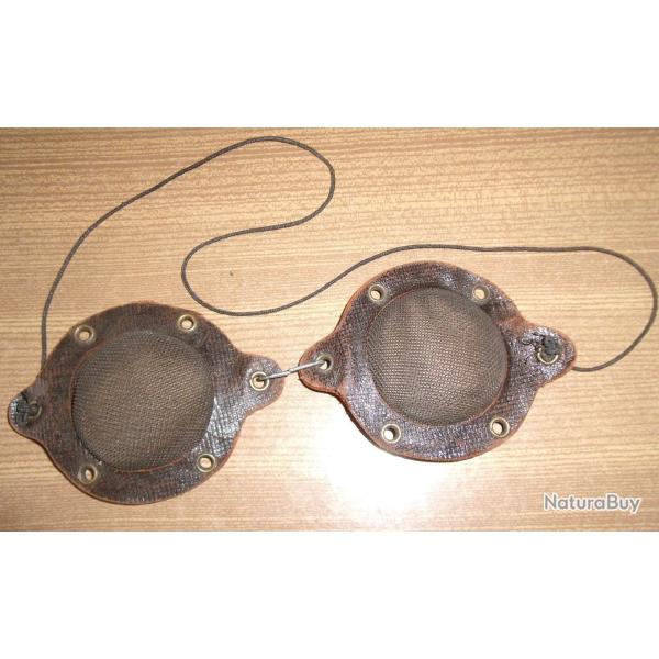 Lunettes protection tranch�e poilu ww1