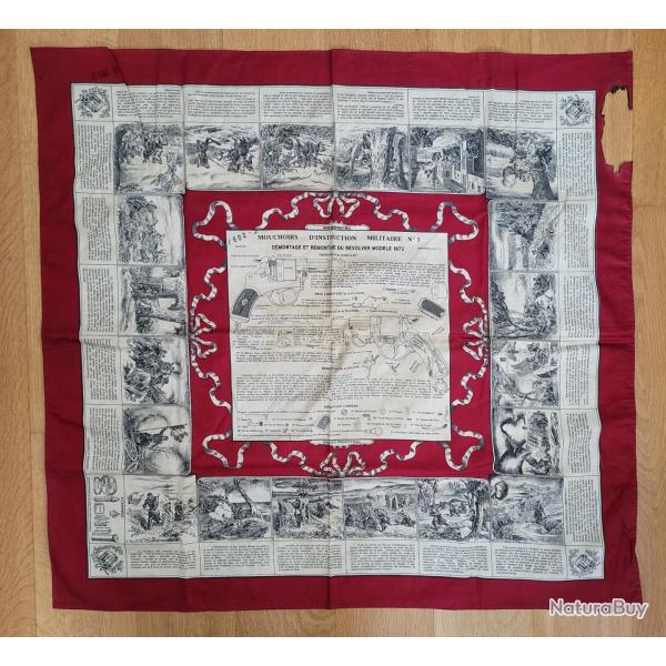 MOUCHOIRS D' INSTRUCTION MILITAIRE N�1 ET N�8 .