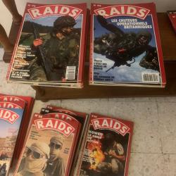 Lot de 91 magazines &laquo;&nbsp;Raids&nbsp;&raquo; anciens