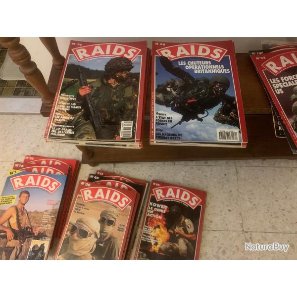 Lot de 91 magazines ��Raids�� anciens