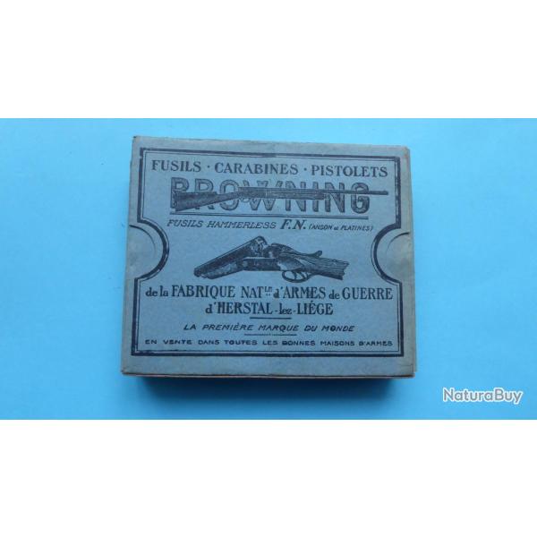 REF 43 - RARE TRES ANCIENNE BO�TE CARTOUCHES CHASSE CAL 12 - Marque CF - chevrotines 9 gr