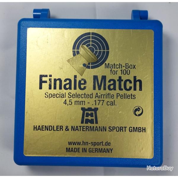 Boite MATCH distributrice de plombs 4.5mm .177 H&N