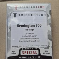 D&eacute;tente Triggertech Special Pro noire &agrave; bossette avec "bolt release" pour Remington 700