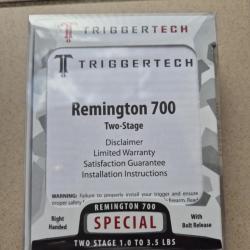 D&eacute;tente Triggertech Special Pro noire &agrave; bossette avec "bolt release" pour Remington 700