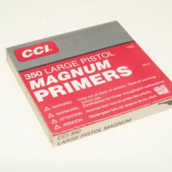 100 amorces large pistol MAGNUM CCI 350 port gratuit